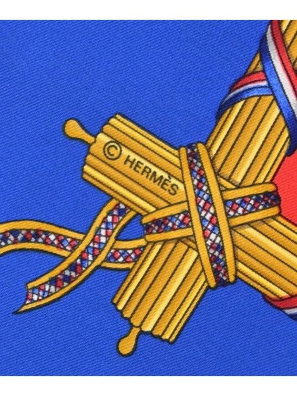 Hermes Bandana Scarf Blue
